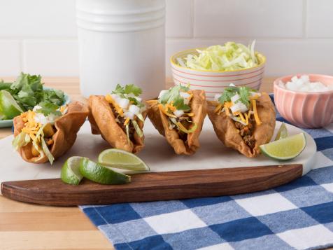 Puffy Tacos with Picadillo Filling
