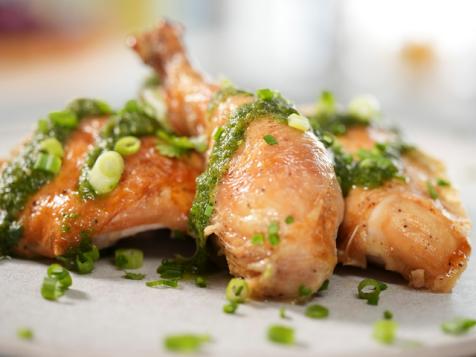 Roast Chicken with Green Sauce