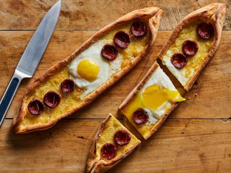 Turkish Pide with Eggs