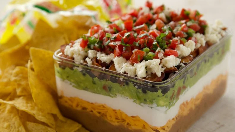 Close-up of 8-Layer Dip
