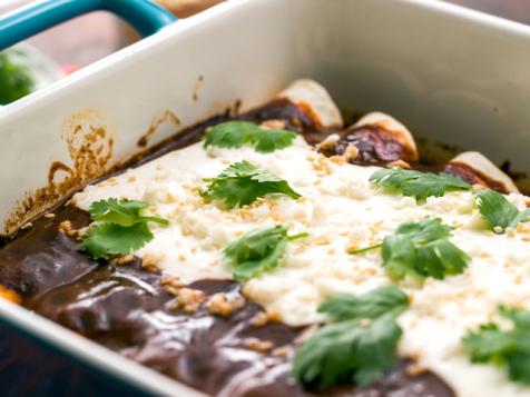 Easy Chicken Mole Enchiladas