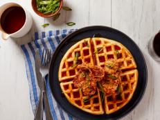 Sweet Hot Fried Chicken And Waffles Recipe Amanda Freitag Food Network