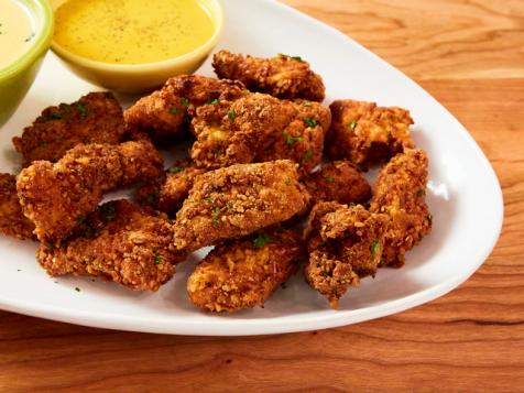 Pretzel-Coated Boneless Wings
