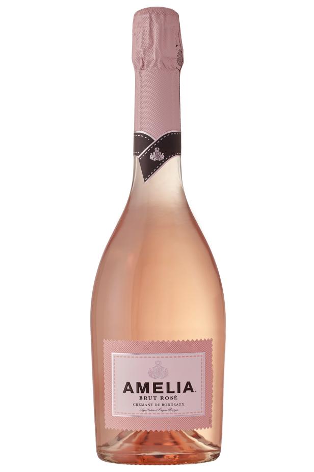 Production Label, Domestic, Assembly line Bottle Shot
Amelia Brut Rose Cremant de bordeaux rosé
012918 GH