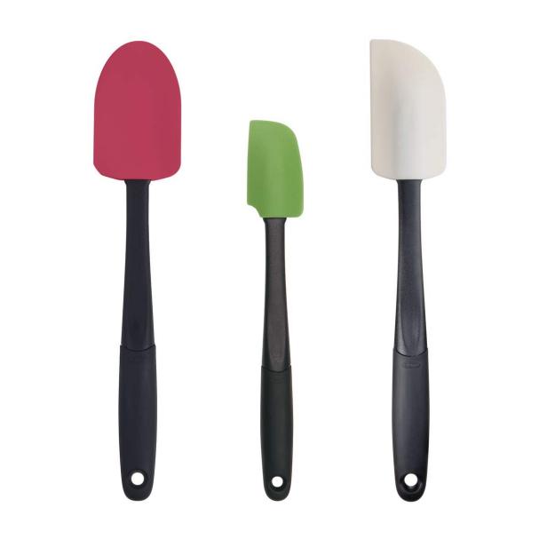  OXO Good Grips 2 Piece Silicone Spatula Set, red/seltzer: Home  & Kitchen