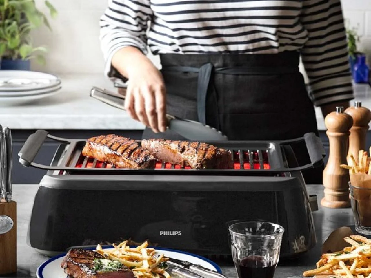 Philips Indoor Grill Is Almost Half Off at Williams Sonoma FN Dish Behind the Scenes Food Trends and Best Recipes Food Network Food Network