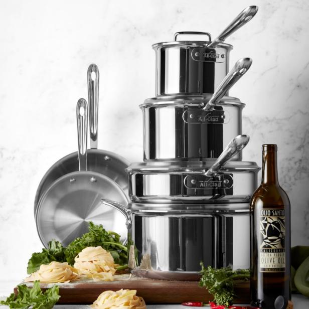 Williams Sonoma All-Clad Triply Stainless-Steel Kitchen 2-Piece