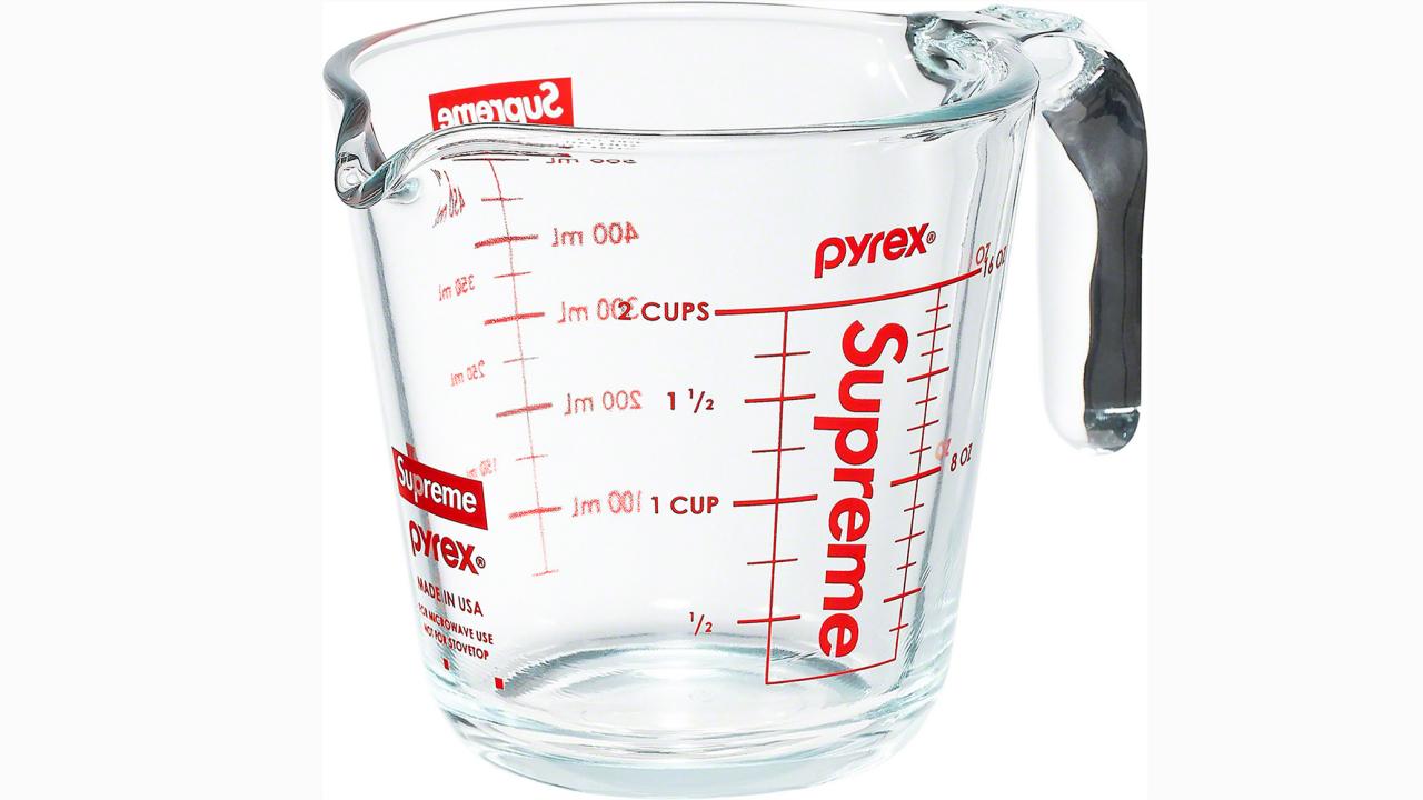 Pyrex Prepware 1-Cup and 2-Cup Glass Measuring Cup Set, with Supreme Box Safe Package