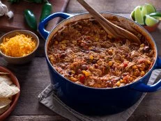 Chicken Tortilla Soup (or Taco Soup) in a Dutch Oven
