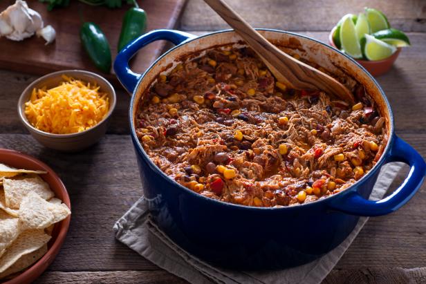 Chicken Tortilla Soup (or Taco Soup) in a Dutch Oven