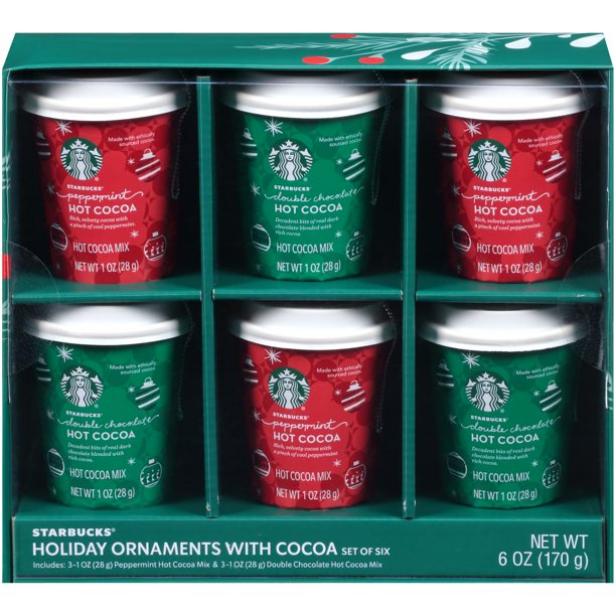 Starbucks Holiday Gift Pack - Festive Ceramic mug + Starbucks Classic Hot  Cocoa Gift