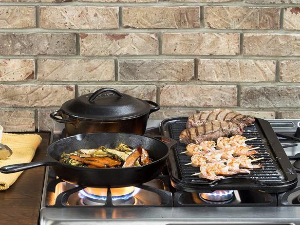 Lodge's Cast Iron Grill Press Will Help You make the Best Grilled