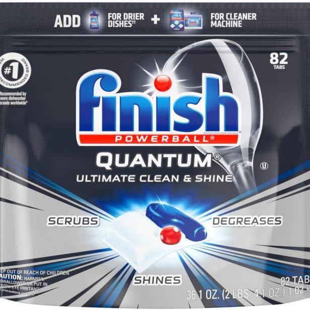 Finish - Quantum - 82ct - Dishwasher Detergent - Powerball - Ultimate Clean  & Shine - Dishwashing Tablets - Dish Tabs - Pack of 1 (Packaging May Vary)