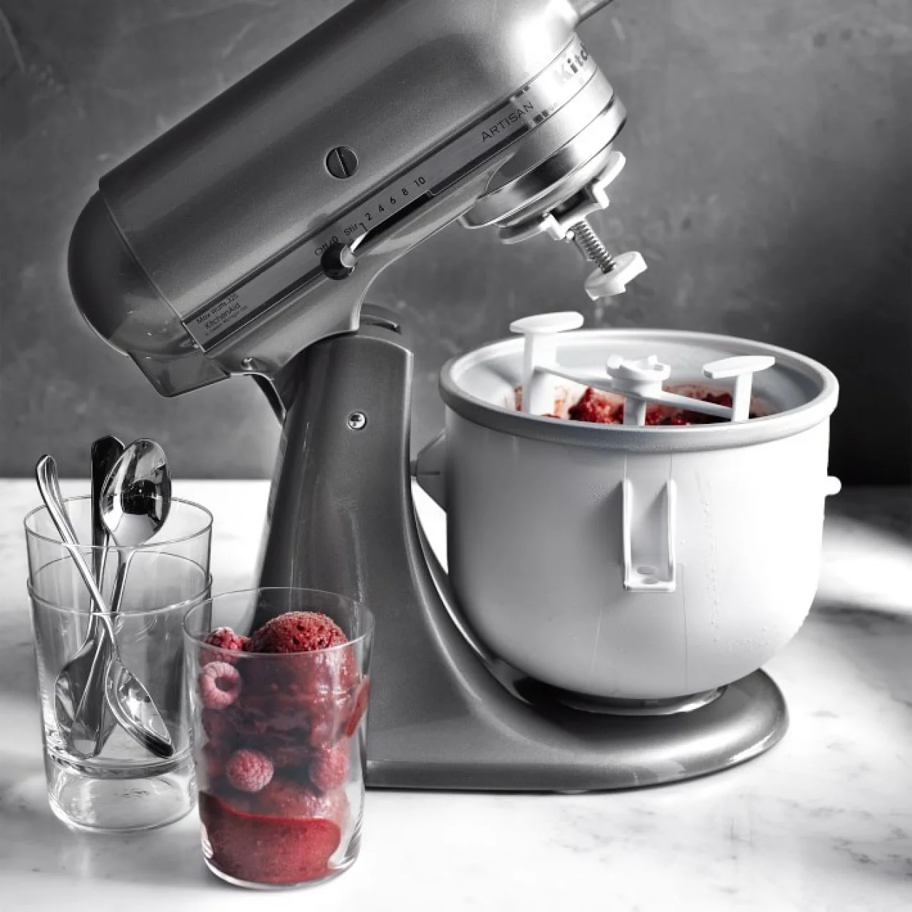Using kitchenaid ice cream maker sale