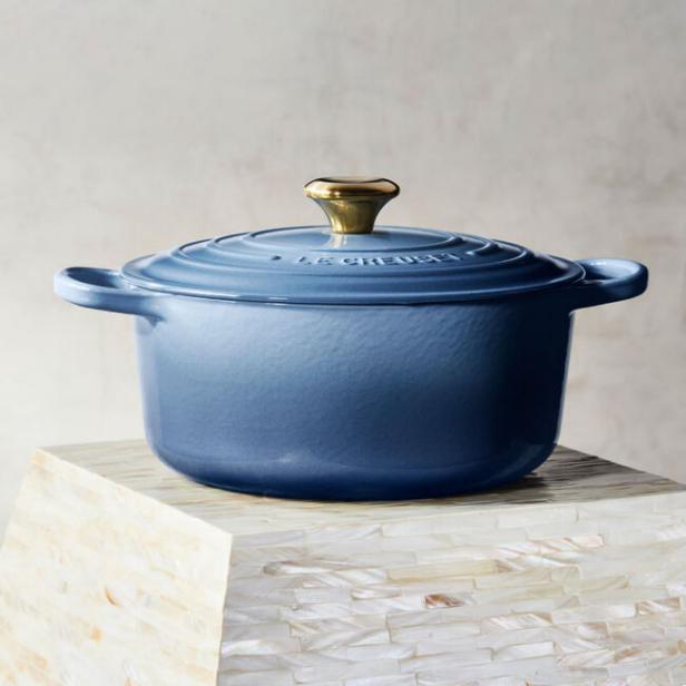 Le Creuset New Chambray Color Fall 2021 | FN Dish - Behind-the-Scenes ...