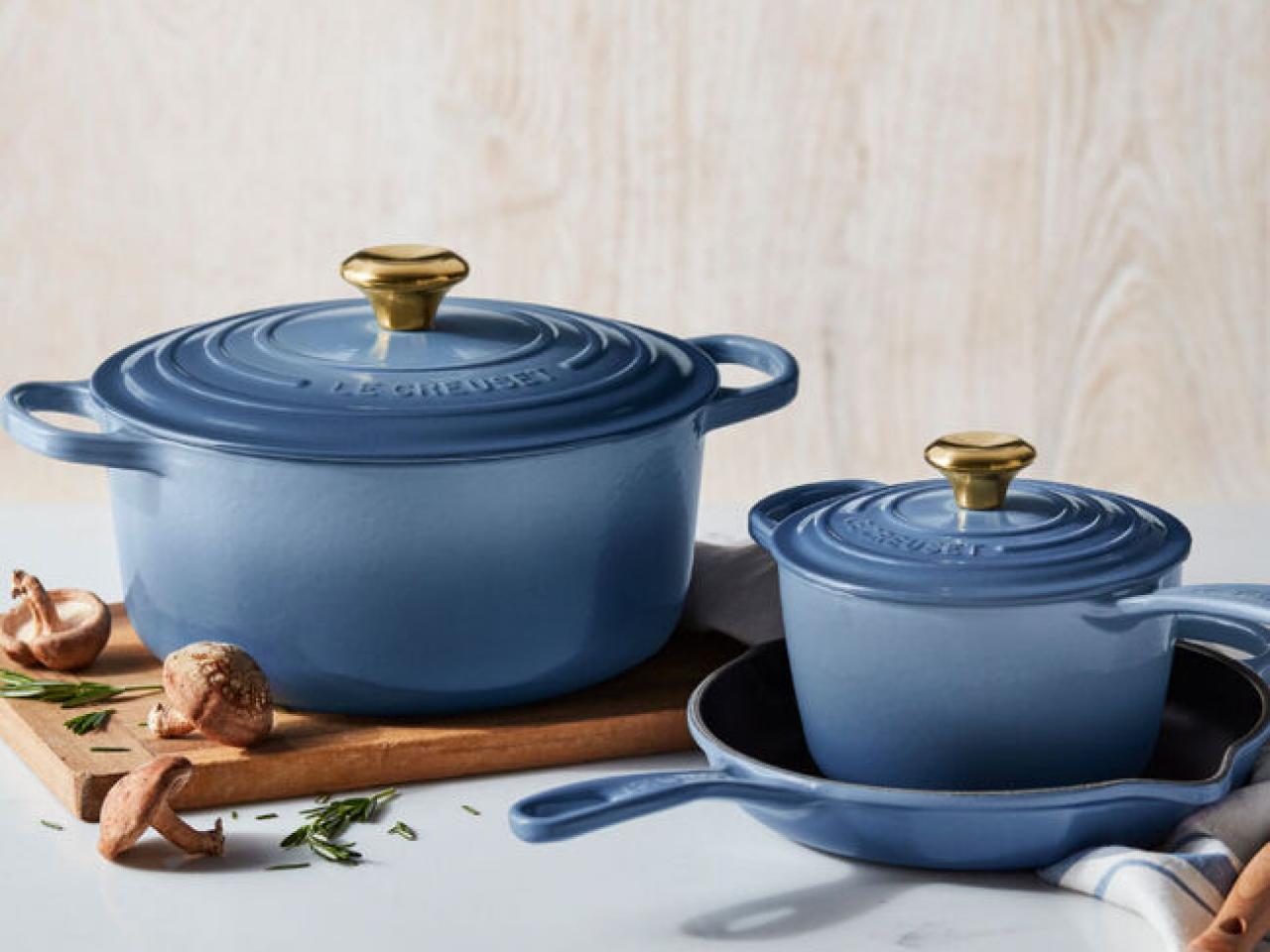 Le Creuset New Chambray Color Fall 2021, FN Dish - Behind-the-Scenes, Food  Trends, and Best Recipes : Food Network