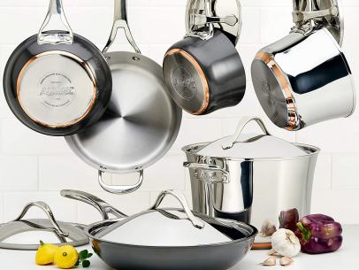 copper bottom pans glass top stove