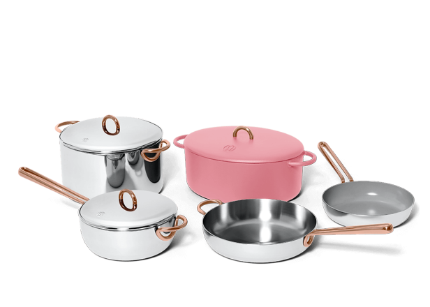 Eaton Home Kitchen Use Stone Rose Cookware & Bakeware Set - China Casserole  and Sauce Pan price