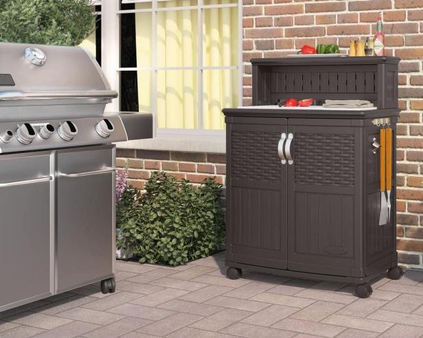 10 Best Outdoor Storage Cabinets For, Portable Outdoor Table And Storage Cabinet With Hooks For Grill Accessories