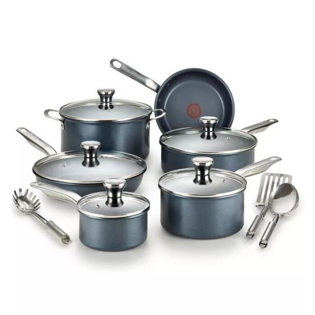 Select by Calphalon Space-Saving AquaShield Nonstick 14-Piece Cookware Set