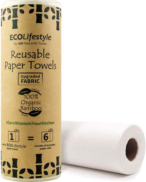 Bambaw Reusable Paper Towels | Eco Friendly Paper Towels | Reusable Paper  Towels Washable Roll | Bamboo Paper Towels | Strong & Thick Bamboo Kitchen