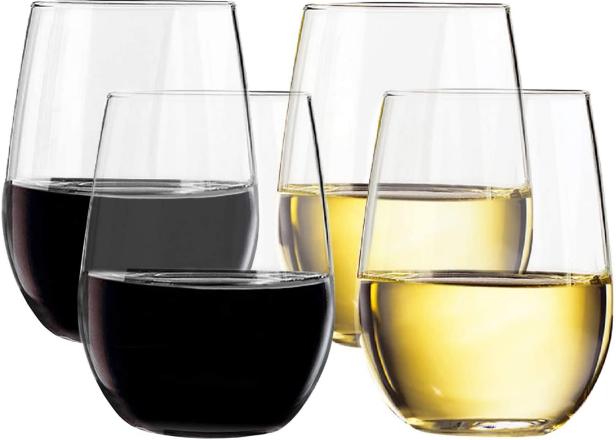 Food Network™ Modesto 4-pc. Stemless White Wine Glass Set