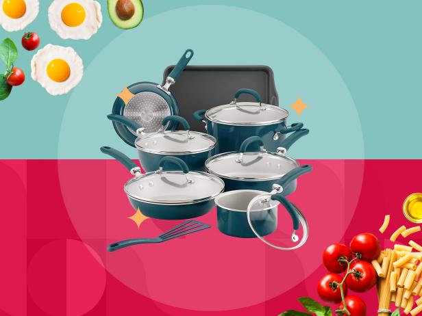 Pioneer Woman 10 Piece Pots and Pan Set 