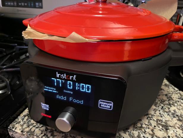 Instant Pot Electric Precision Round Dutch Oven 6-Quart 1500W 5-in-1 Red