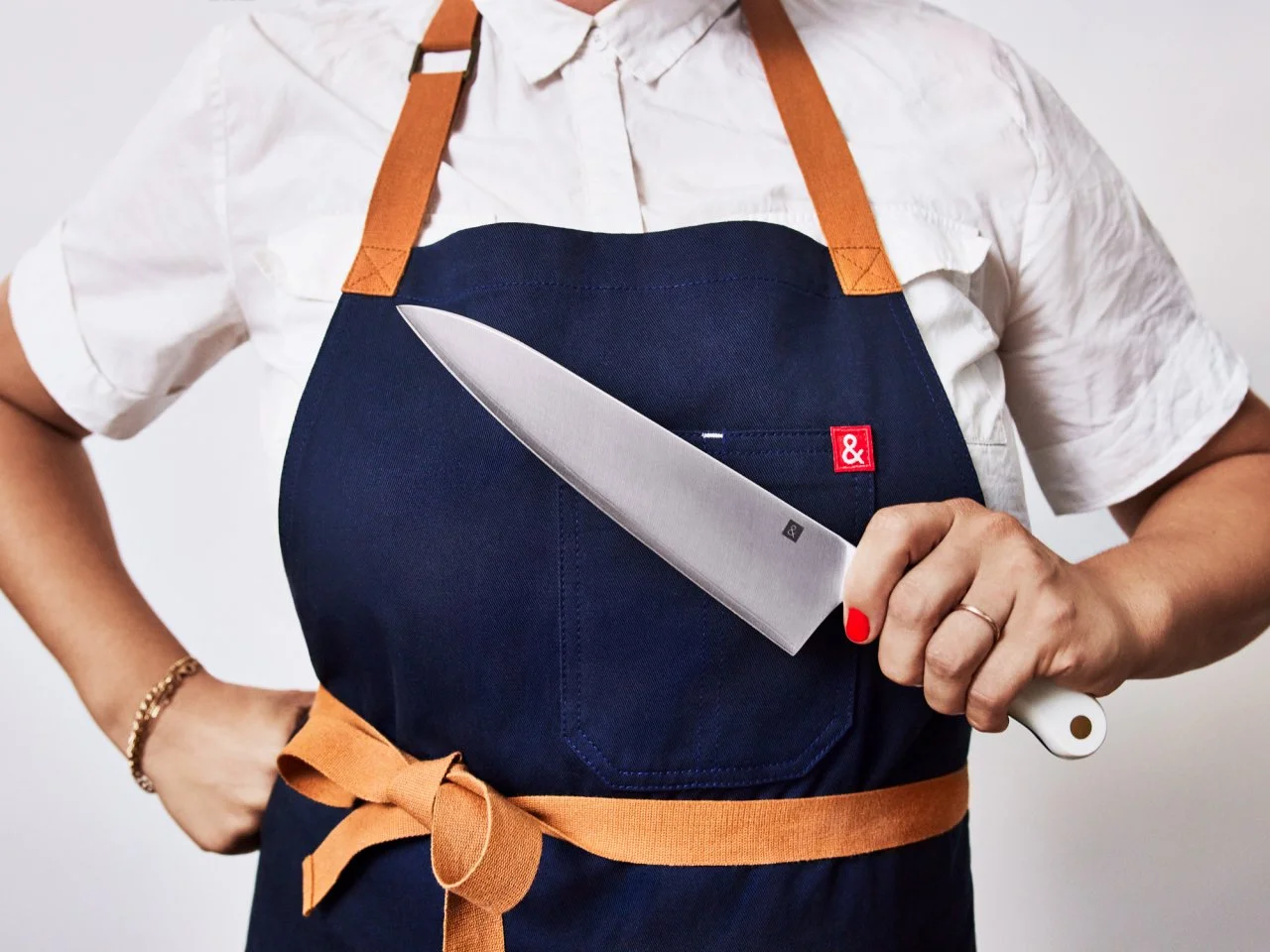 Hedley & Bennett Grembiule Da Chef 'Essenziale' In Tela Di Cotone 340g: Con Tasche E Tracolla Regolabile. Perfetto Per Cucinare E Grigliare. Realizzato A Mano, Resistente E Di Qualità.