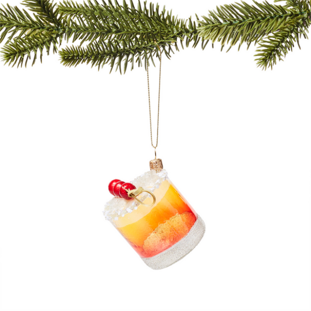 Christmas Martini Glass Ornament 2 Pack