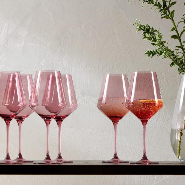 Estelle Colored Glass Colored Wine Glasses, Hand-Blown, Set of 6 on Food52