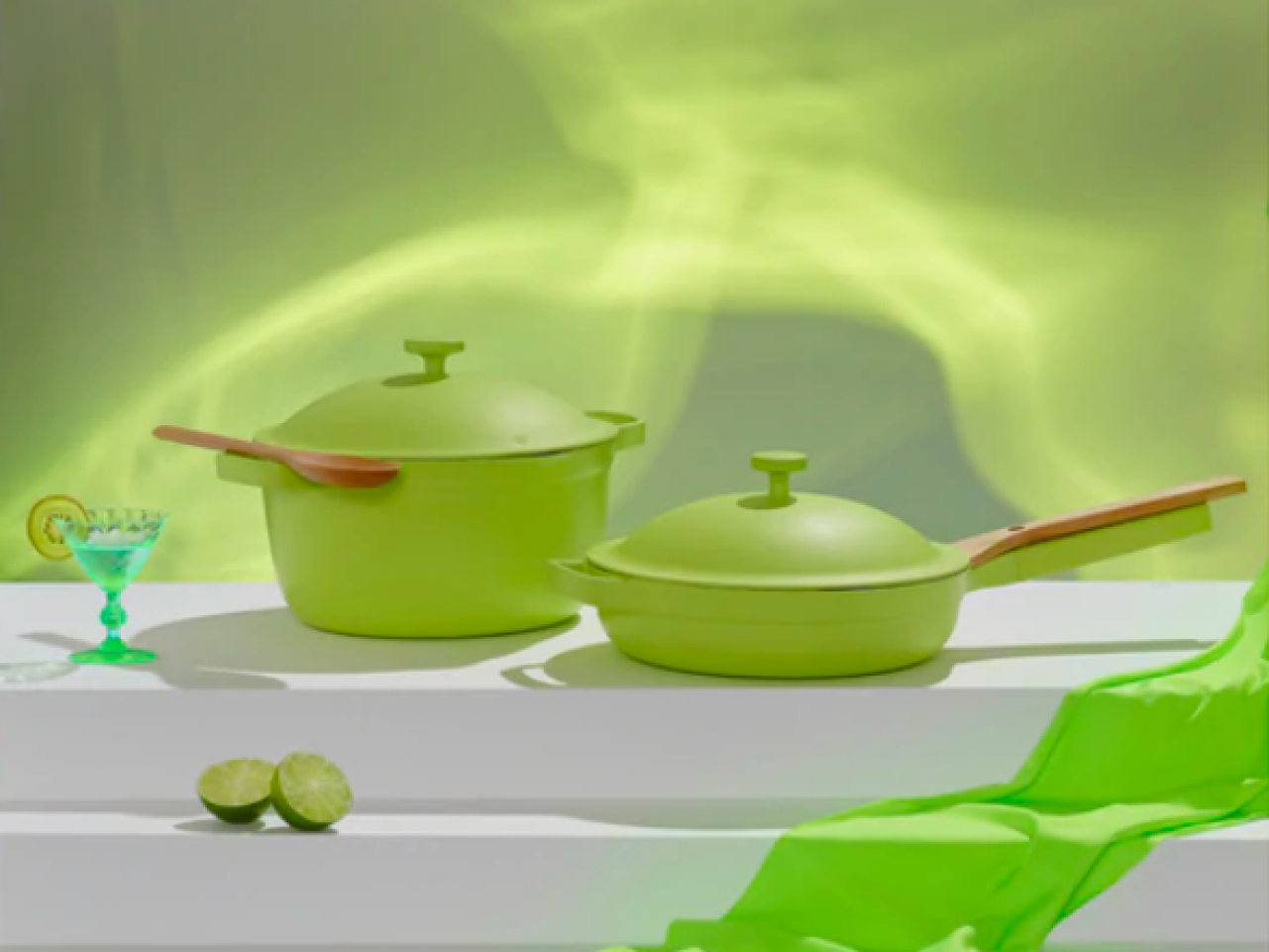 Pastel Green Kitchen + Cooking Accessories
