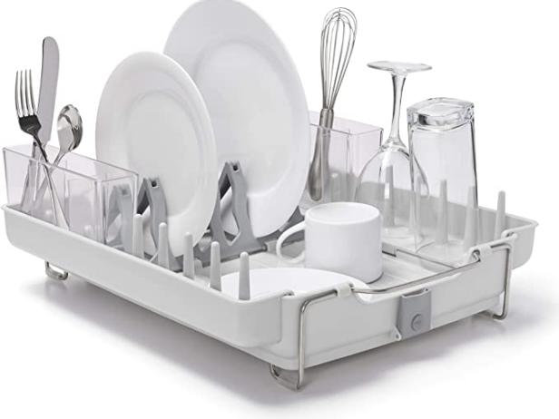 KitchenAid Stainless Steel Dish-Drying Rack Costco  Dish rack drying,  Kitchen rack, Drying rack kitchen