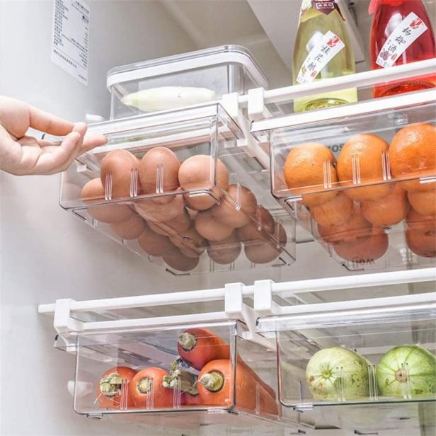This Easy-to-Install Yekou Fridge Drawer Will Make Fridge Organization  Painless, Shopping : Food Network
