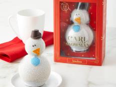 Everyone from your coworkers to kids will love this festive snowman-shaped hot chocolate bomb.