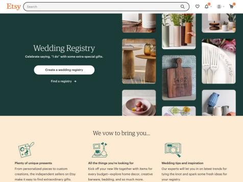 The Knot Online Wedding Registry & Gift Finder