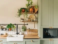 Stylish interior of modern kitchen