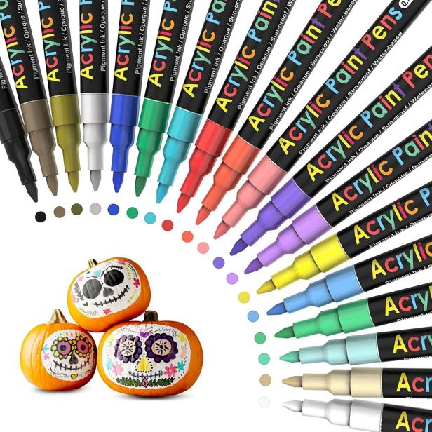 JR.WHITE Paint Markers Pens Metallic, 10 Colors Paint Pens for