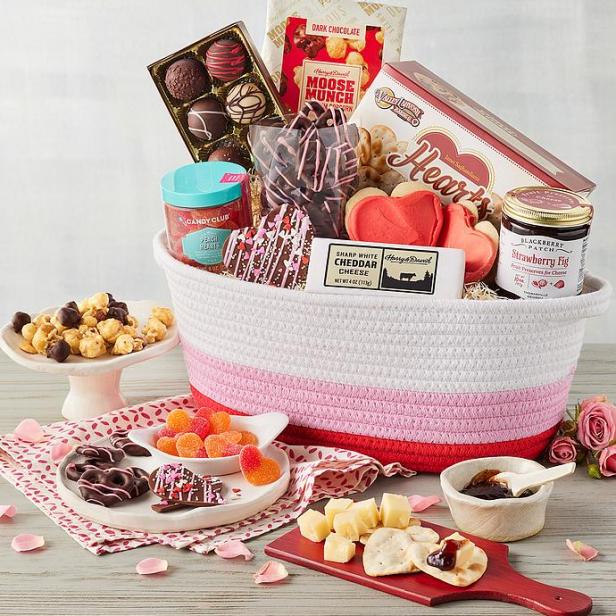 Edible Valentine Chocolate Gift Basket - Maitland Chocolate Factory