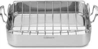 Cuisinart MultiClad Pro Triple Ply Stainless Cookware 16" Roasting Pan with Rack