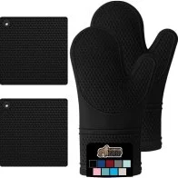 Gorilla Grip Silicone Oven Mitt and Trivets Set