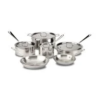 All-Clad D3 10-Piece Stainless Steel Cookware Set