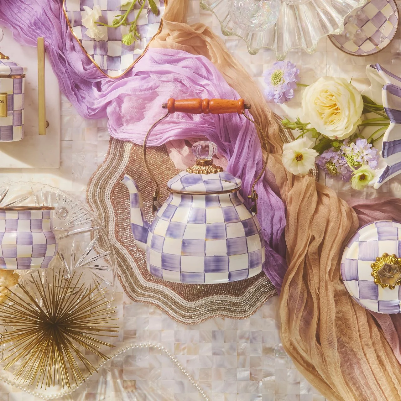 MacKenzie-Childs Violet Check Collection Launch 2026 | Food Network