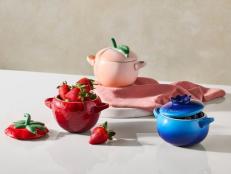 Available in blueberry, strawberry and peach designs, these adorable vessels are already selling quickly.