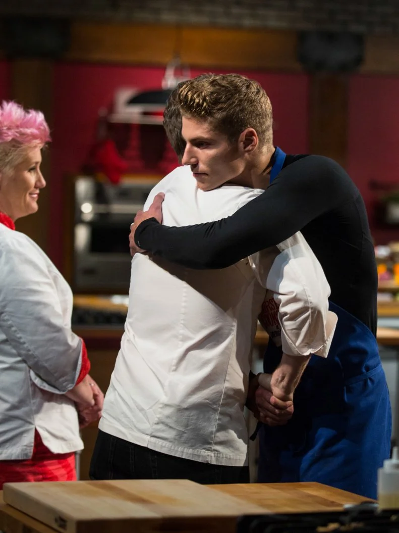 Joe Slaughter to Anne Burrell and Bobby Flay as seen on Food Network's Worst Cooks in America, Season 5.