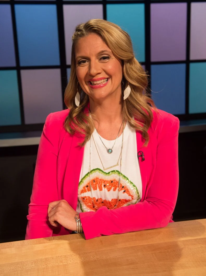 Guest judge Amanda Freitag, as seen on Food Network's Chopped Junior, Season 1.