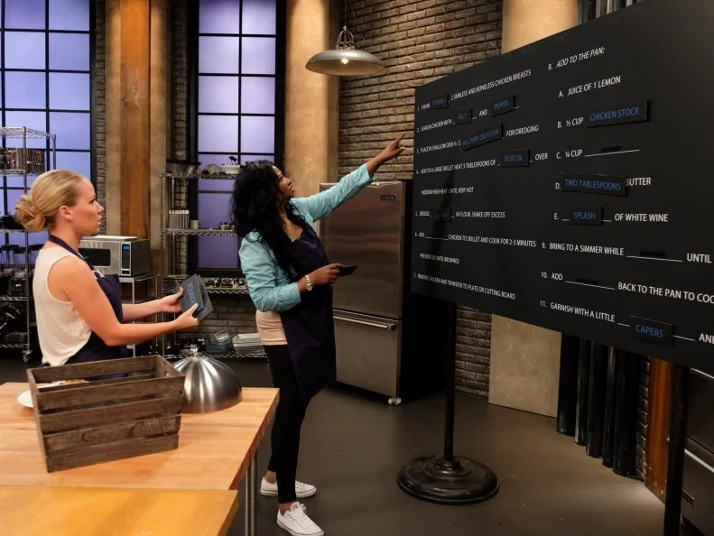 Competitors, Kendra Wilkinson and Ellen Cleghorne as seen on Food Network’s Worst Cooks In America: Celebrity Edition, Season 7.