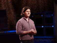 Finalist Alex McCoy introducing himself to the Selection Committee, as seen on Food Network Star, Season 11.