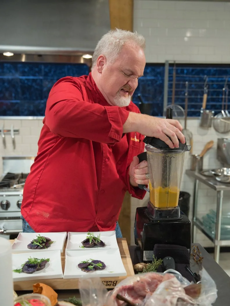 Guest Chef, Art Smith competes during the All Star Tournament Finale, as seen on Food Networkâ  s Chopped, Season 24.