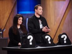 Judges Alex Guarnaschelli and Jeff Mauro during the reveal of the Star Salvation Challenge, Make a Dish Using Unusual Ingredients, as seen on Star Salvation for Food Network Star, Season 11.